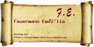 Feuermann Emília névjegykártya